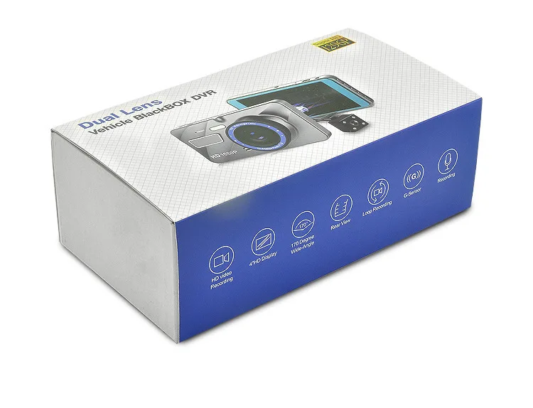 Gravity Sensing Tachograph Parking Surveillance Car Black Box Multilingual Car Mounted Monitor High-definition cardvr