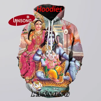 

new men 3d print hoodies Shiva Ganesha E Parvati Sweashirts/pants jacket men short homme clothes men hip hop streetwears