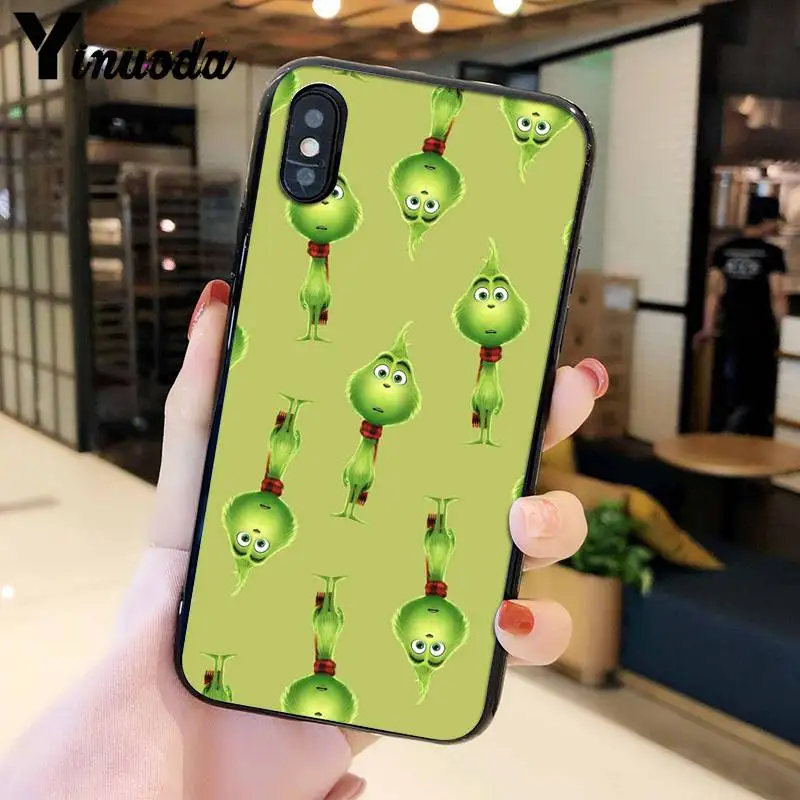 Yinuoda Grinch Chrustma TPU Мягкий силиконовый чехол для телефона чехол для iPhone 8 7 6 6S Plus X XS MAX 5 5S SE XR мобильных телефонов