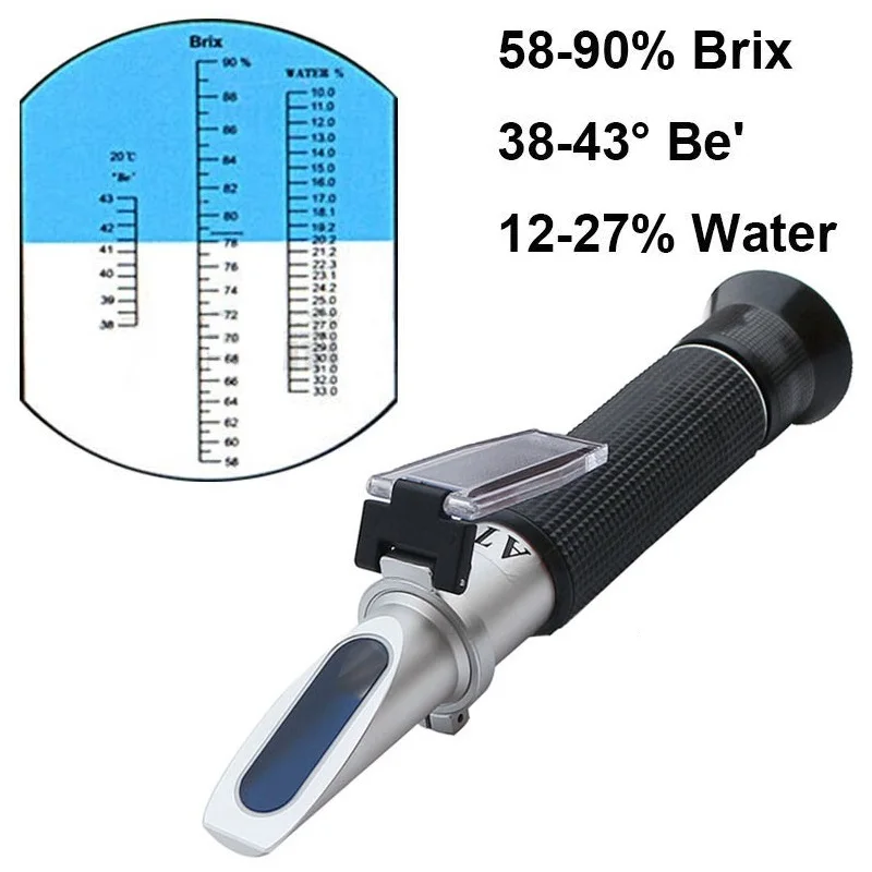 Honey Refractometer OE Wine Refractometer Brix Refractometer Fruit Wine Sugar Concentration Test Alcohol Concentration Detector