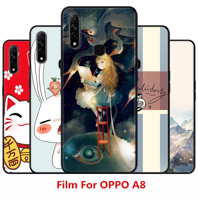 Мультяшный чехол Faston для OPPO A8/OPPO A31 2020 ТПУ окрашенный телефон милый мультяшный