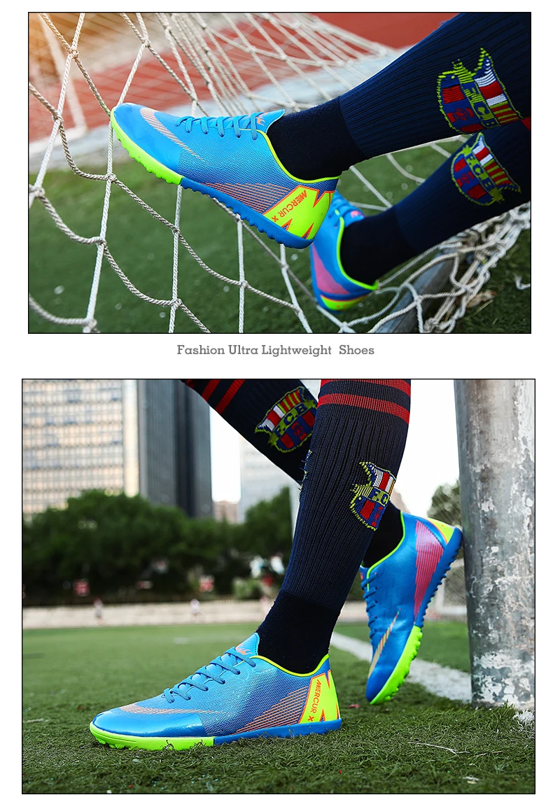 Football Shoes Men Turf Spikes Football Boy Women Outdoor Athletic Trainers Sneakers Adults Brand Professional Soccer Futbol (22)