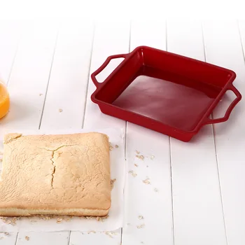 

Edible Silicon Cake Mold Large Square Cake Mold High Temperature Microwave Oven for Pastry Baking Tools