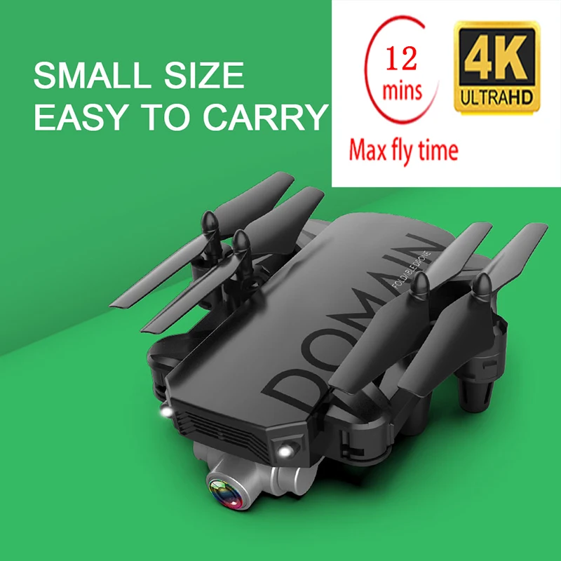 Mini Drone 4K Con Camara 720P Rc Helicopter Quadcopter Drones With Camera Hd Kids Mini 4k Drone Folding Rc Wifi Set Pocket Black