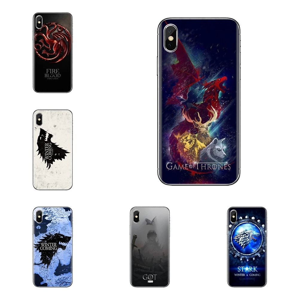 Для Xiaomi Redmi 4 3 3S Pro mi 4i 4C 5 5s Max Note 2 Игры престолов GOT House Stark Logo мягкий корпус |