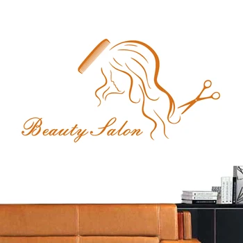 

Hair Salon Wall Decal Sticker Barber Shop Scissor Vinyl Window Decals Decor Mural Hairdresser Glass Beauty Salon Sticker