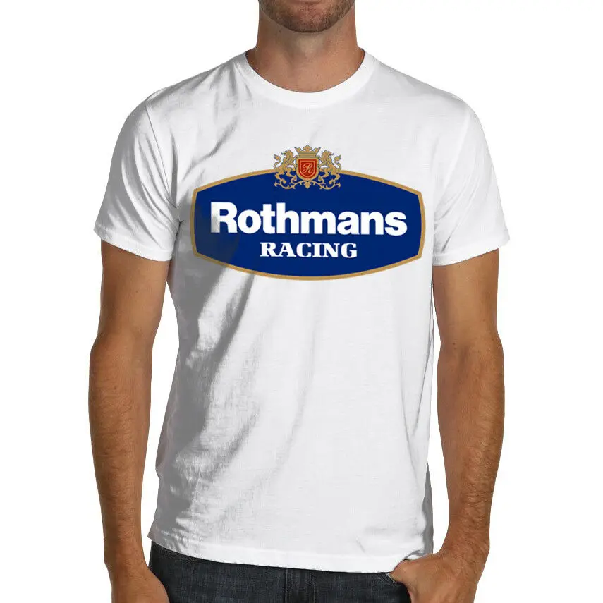 

Rothmans Racing F1 Wrc Imsa Soft Cotton T Shirt Senna Honda Unisex Racing Tee Size S-3Xl