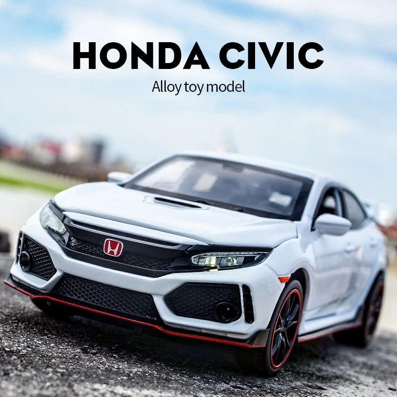132HONDACIVICTYPERToyCarMetalToyDiecastsToyVehiclesCar