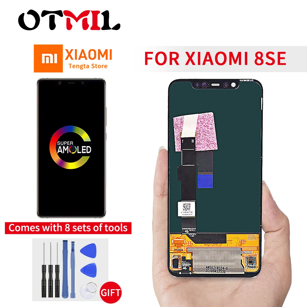 Ot mi l оригинал для Xiaomi 8 SE ЖК-дисплей с сенсорным экраном дигитайзер сборка дисплей