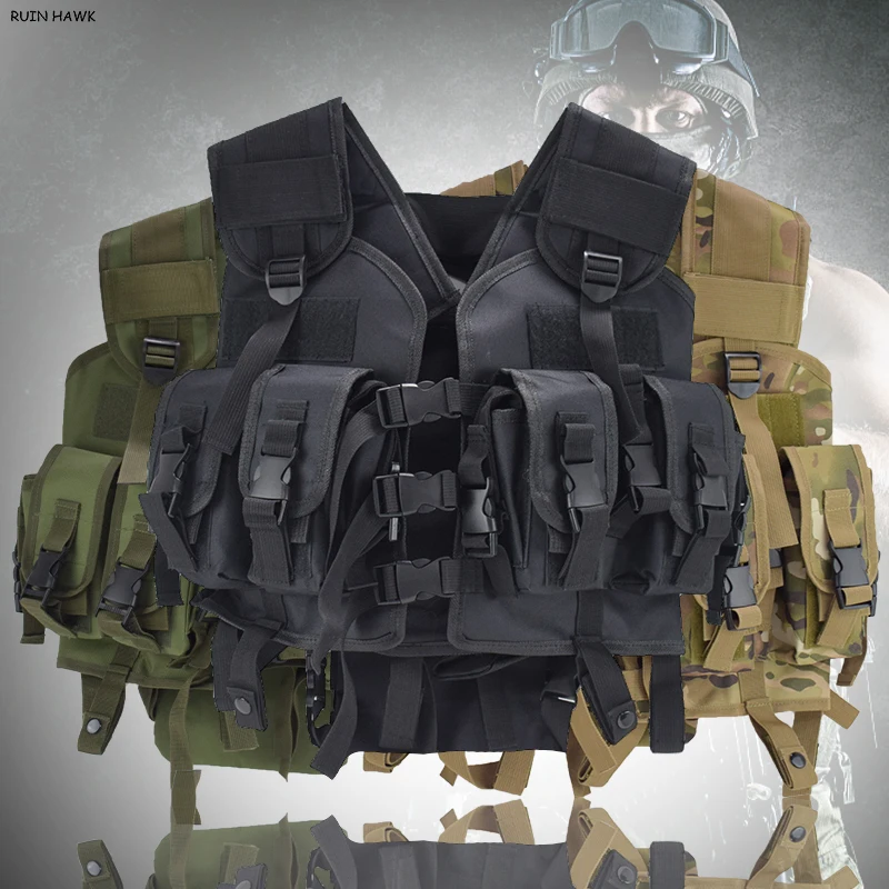 

Seal Tactical Vest Onboard SWAT Fishing Hunting Vest Military Armor Police Security Protection Vest Military Gear
