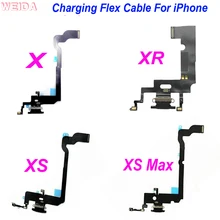 

USB Port Charger Dock Connector Mic Charging Flex Cable For iPhone X XR XS Max Dock Charging Flex for iPhone XS