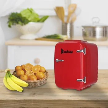 

Portable Small Refrigerator, Hot and Cold Box Red