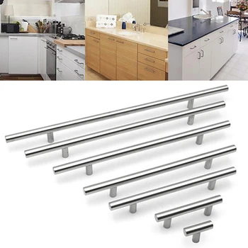 

Diameter 10mm Stainless Steel Kitchen Door Cabinet T Bar Handle Pull Knob Door Pull Handle Stainless Door Handle With Screws