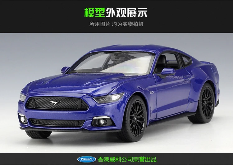 Welly 1:24 Ford Mustang GT литая модель автомобиля Diecasts& игрушечные транспортные средства коллекционные подарки не пульт дистанционного управления Тип транспортная игрушка
