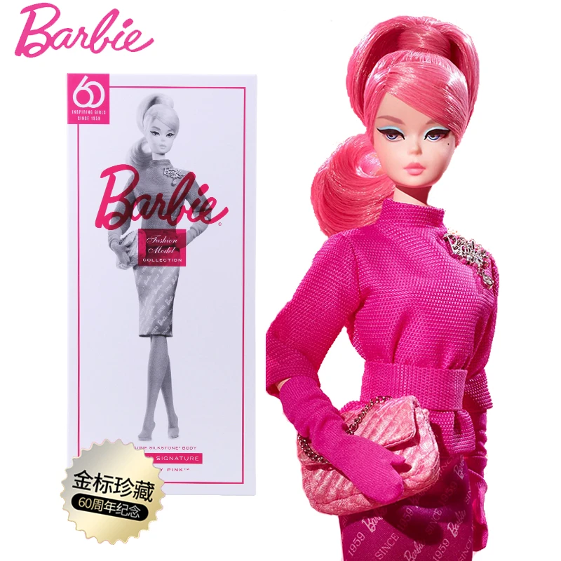 waterstof spanning Identiteit Originele Genunie Barbie Pop Beperkte Collectie 60th Anniversary Klassieke  Schoonheid Gedenkteken Pop Gold Label Meisjes Geschenken FXD50|Poppen| -  AliExpress