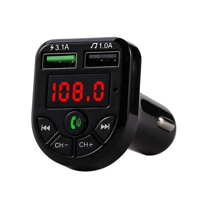 FM трансмиттер автомобильный с поддержкой Bluetooth 5 0 2 USB порта|FM-трансмиттеры| |