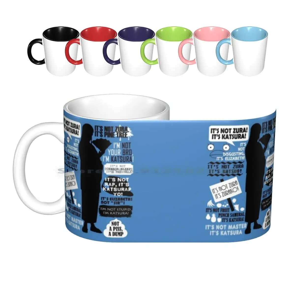 Gintama-Katsura Kotaro Citazioni Tazze In Ceramica Tazze Da Caffè Tazza Da Tè Al Latte Gintama Katsura Kotaro Citazioni Anime Divertenti Parole Manga