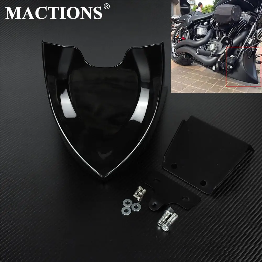 Нижний передний спойлер для мотоцикла обтекатель Air Dam черный Harley Sportster XL 48 883 1200 2004