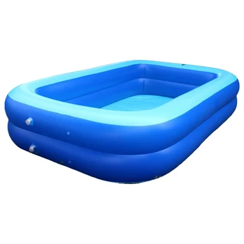 

110cm Inflatable Pool Bathtub Funny Water Mattress Rectangle Swimming Pool Toy for Kids Outdoor Summer Swimming Pool For Kids