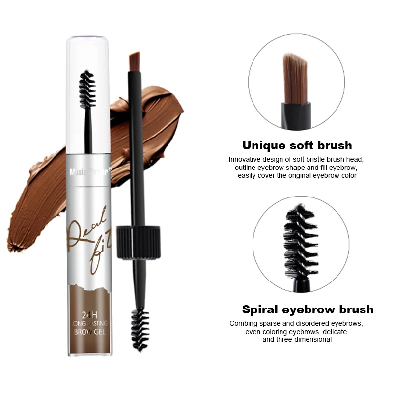 Eyebrow Tint Cream Enhancer Dual Head Long Lasting Waterproof Eyebrow Gel Makeup Tool @ME88 Eyebrow Tint Cream Enhancer Dual Head Long Lasting Waterproof Eyebrow Gel Makeup Tool @ME88