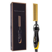 Щетка для выпрямления волос, профессиональный утюжок для завивки волос, плойка, стайлер, Расческа с подогревом, плойка