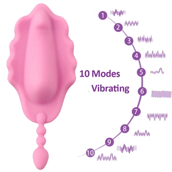 Portable Panty Vibrators Anal Clitoris Stimulator Bluetooth/Remote Control Invisible Wearable Vibrators Adult Sex Toys for Woman 6