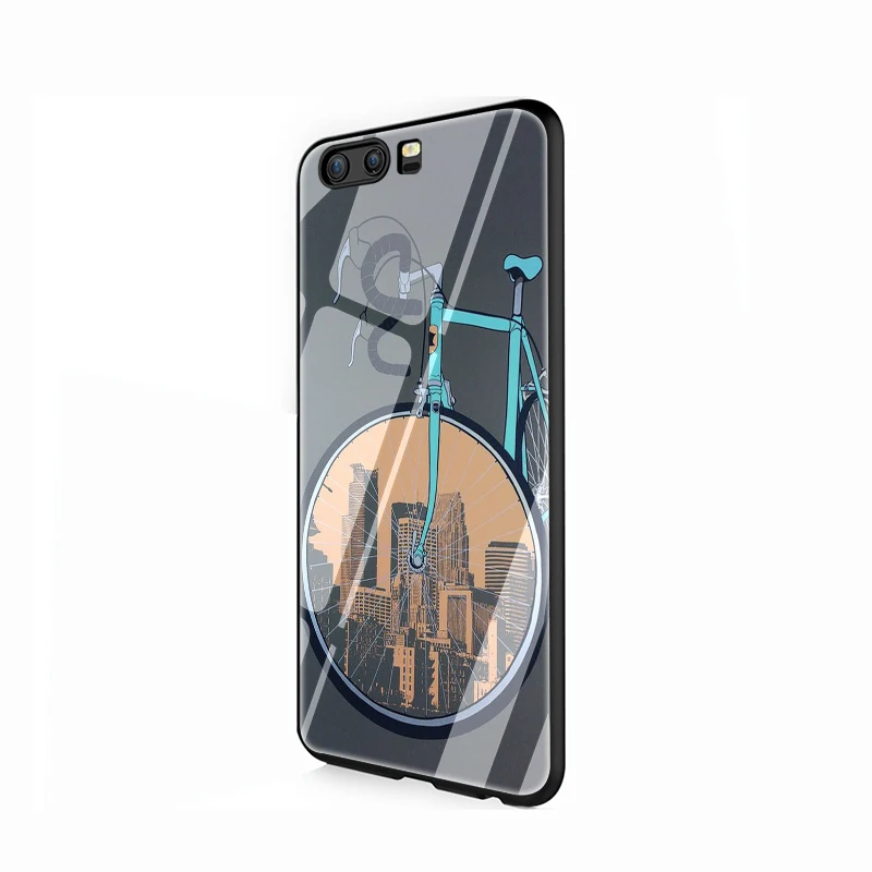 EWAU велосипедный стеклянный чехол для телефона huawei P20 30 P Smart Mate20 pro Lite Honor9 10 Lite - Цвет: G10