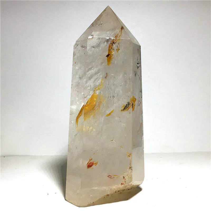 

wand Narural quartz Crystal Stone and craft reiki healing Decorative tower hexagonal prisms