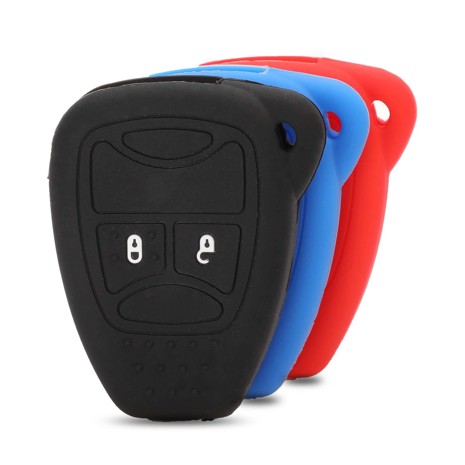 Jingyuqin 10 Pezzi Per Jeep Wrangler Cherokee Chrysler Liberty Pacifico Sebring Aspen Magnum 2Bt Fob Custodia Protettiva In Silicone Per Auto