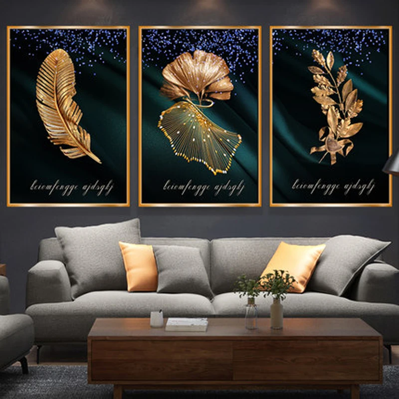 Special-offer-Abstract-golden-plant-leaves-wall-picture-poster-modern-style-painting-on-canvas-art-of (3)