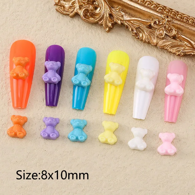 

30/100 шт., однотонные Стразы для дизайна ногтей, 8x10 мм