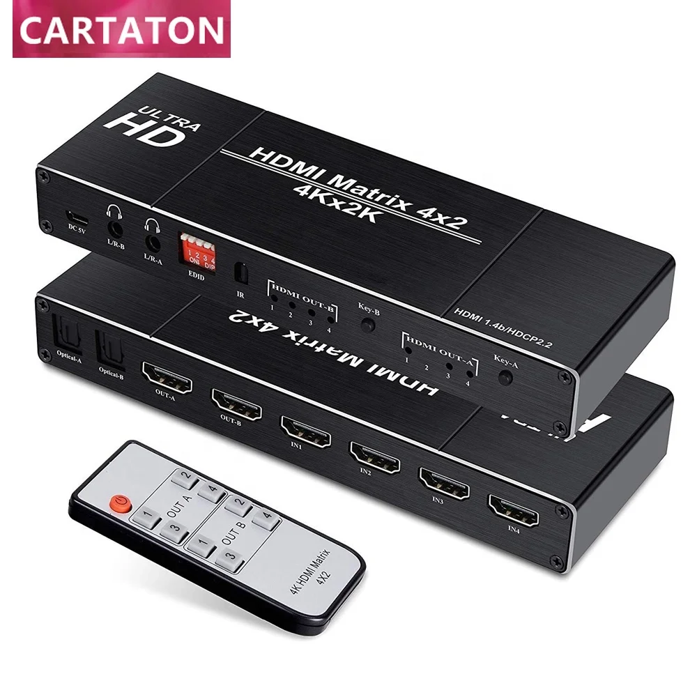 4K-4x2-HDMI-Matrix-Switch-4-in-2-Out-Matrix-HDMI-Video-Switcher ...