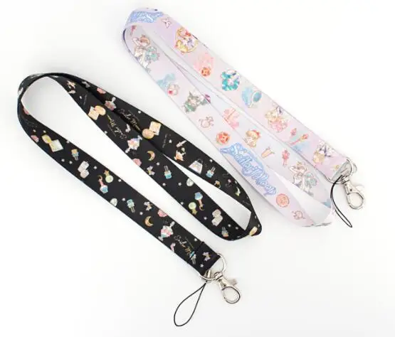 

1 PCS Anime Sailor Moon Neck Strap Lanyards Badge Holder Rope Pendant Key Chain Accessorie