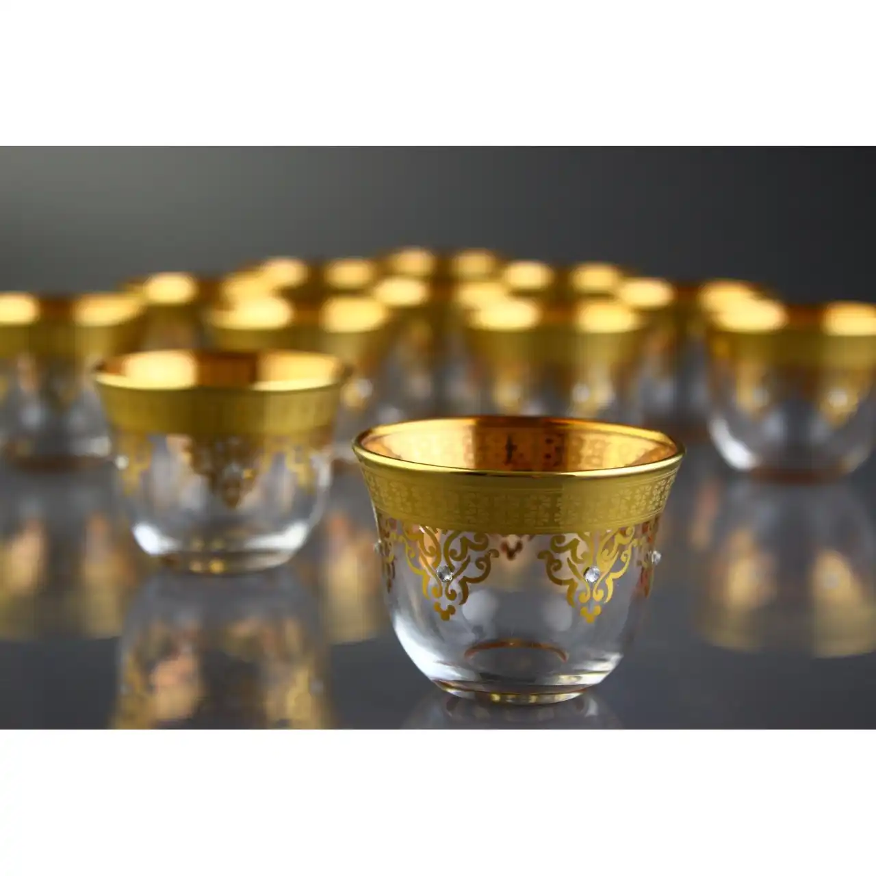 كوب قهوة عربي مطلي بالذهب أكواب ميرا لستة أشخاص Coffee Cup Saucer Sets Aliexpress