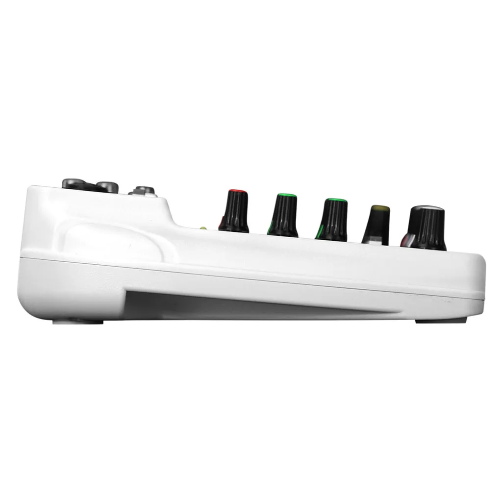 Multi-purpose 4-channel Audio Mixer USB Mixing Console DJ Sound Card 48V Phantom Power Home Music Recording Webcast Small Mixer
