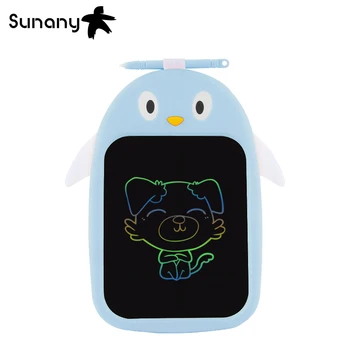 

Sunany 8.5 inch Mini LCD Writing Color Board children's penguin color LCD Digital Drawing Writing Tablet One-button lock screen