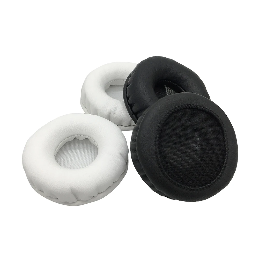 Almofadas de Ouvido Couro do Plutônio Substituição para Todos os Fones de Ouvido Par de Preto Whiyo Branco Universal Earpads Earmuff Almofada Redondos Tamanho 1 & - Image 3