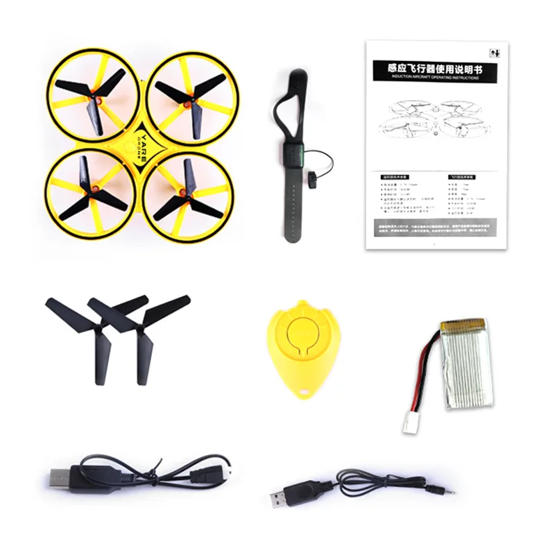 

Gesture Sensing Unmanned Aerial Vehicle Watch Sensing Remote Control Aircraft Suspension Obstacle Avoidance Smart Toy UFO
