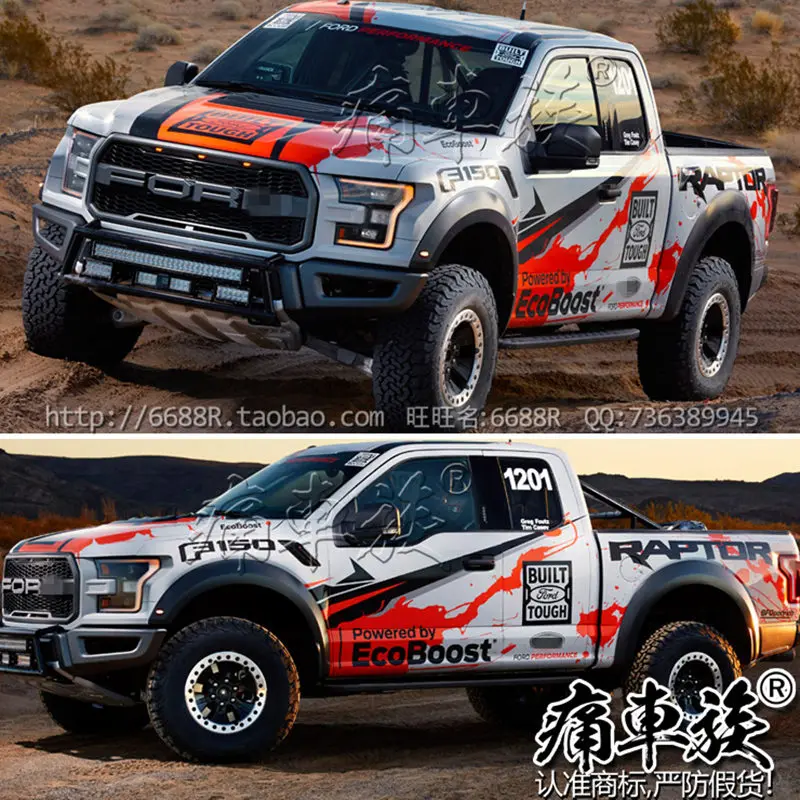 Автомобильная Наклейка для Ford Raptor F150, автомобильная наклейка, потянутая Raptor F150, автомобильная внешняя декоративная наклейка для ремонта