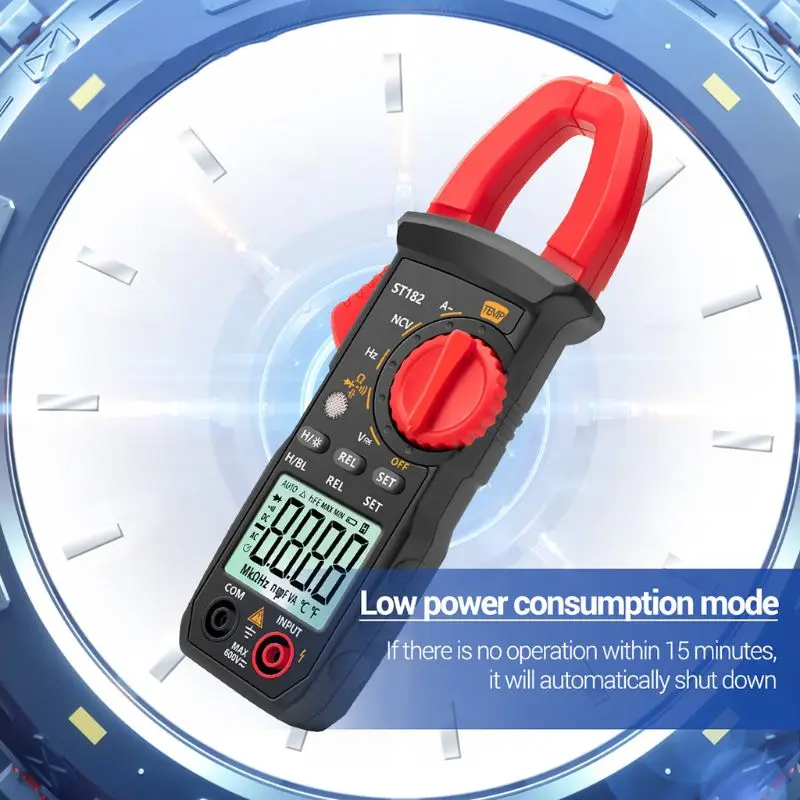 

Digital Clamp Meter AC Current Multimeter DC/AC Voltage Hz Capacitance NCV Ohm R9JF