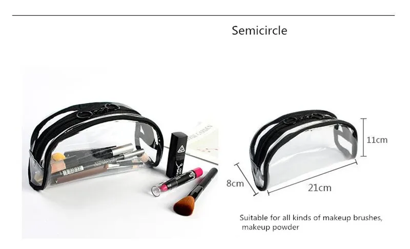 UOSC модная прозрачная косметичка из ПВХ дорожная косметичка для макияжа ванная комната водонепроницаемый Органайзер косметички для женщин и мужчин