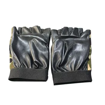 

Men Anti Skid Gym Fitness Sports Half Finger Gloves Outdoor Sport Gloves Half Finger Riding Gloves Breathable Leisure Glove