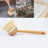 Kitchen Cleaning Brush Wooden Handle Washing Pan Pot Brush Dish Bowl Tableware Washing Brush Household Kitchen Cleaning Tool ► Photo 2/6