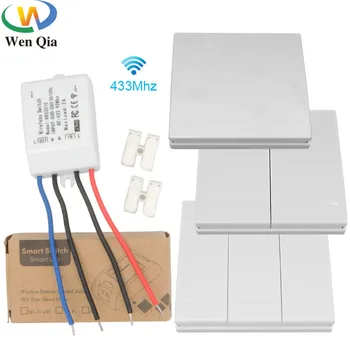 

Led light Fan Ceiling Lamp Smart Push Wireless Switch Universal Wireless Remote Control 433Mhz Rf Relay Receiver AC220V Receiver