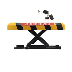 LPSECURITY 2 télécommande Pliant Fold Down Sécurité Parking lock barrière Post borne Avec Serrure et Boulons (PAS de BATTERIE INCLUS) 