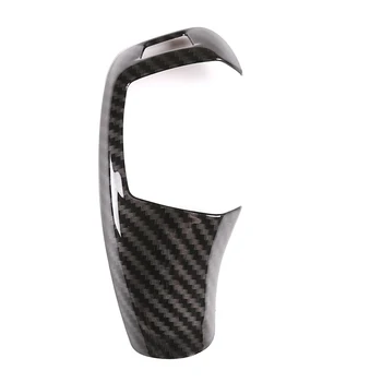 

Car Gear Head Shift Knob Cover Sticker Decor Carbon Fiber Style For BMW E60 E70 E71 5 Series X5 X6 RHD
