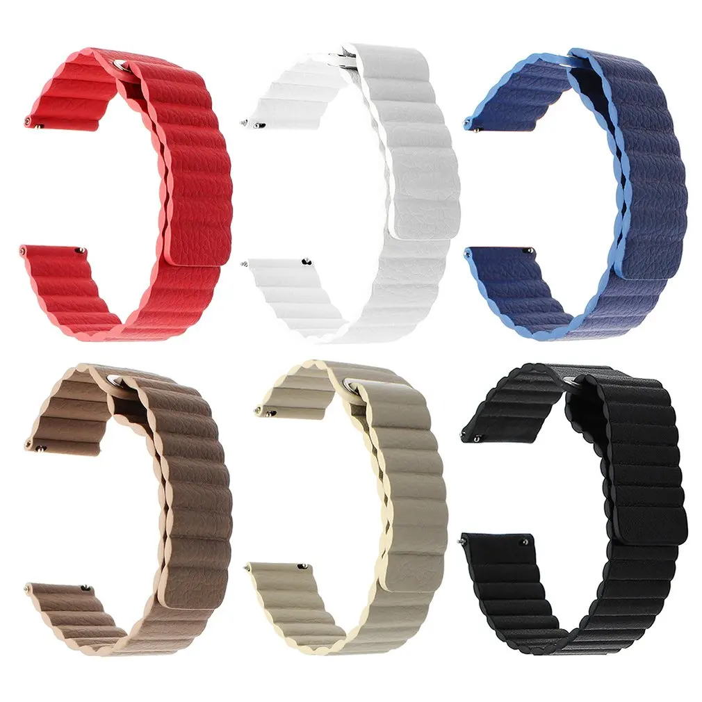 

HOT For Samsung Galaxy Gear S3 Genuine Leather Soft Strap Active Watch Strap 22mm Band Strap Quick Release Bracelet