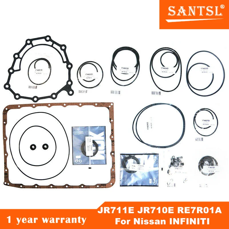 

JR711E JR710E RE7R01A Auto Transmission Overhaul Kit Seals Gaskets Fit For INFINITI 2009-UP Car Accessories Transnation