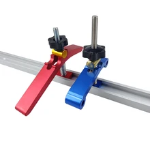 

T-shaped Block Clamp Universal Clamping Blocks Platen Miter Track M8 Screw Woodworking Joint Quick Acting Hold Down Clamp Set