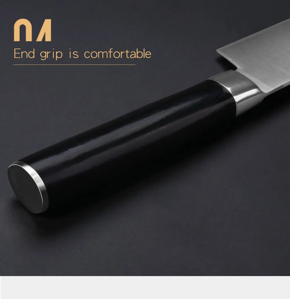 Популярный острый нож, нож из нержавеющей стали, 8 дюймов, нож для замороженного мяса, нож для шеф-повара, кухонный нож с подарочной коробкой